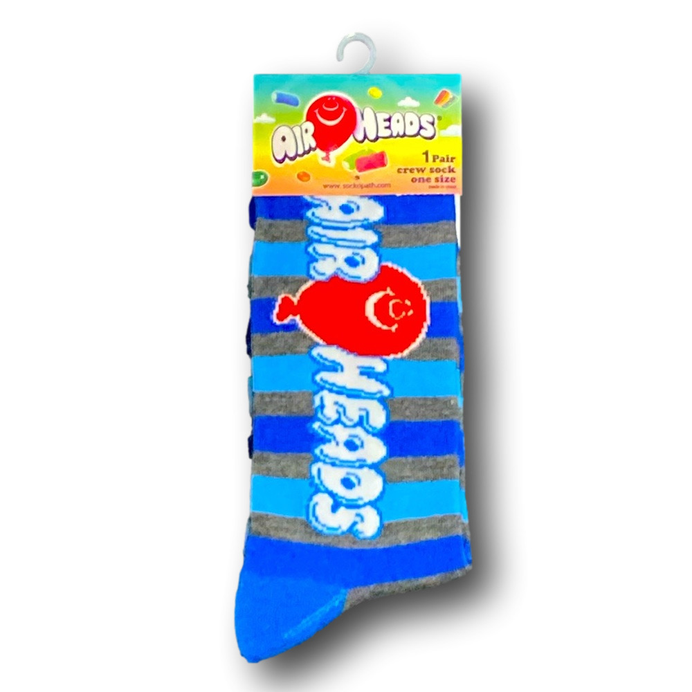 3/$20 Airheads Retro Candy Funny Novelty Crew Socks - NWT